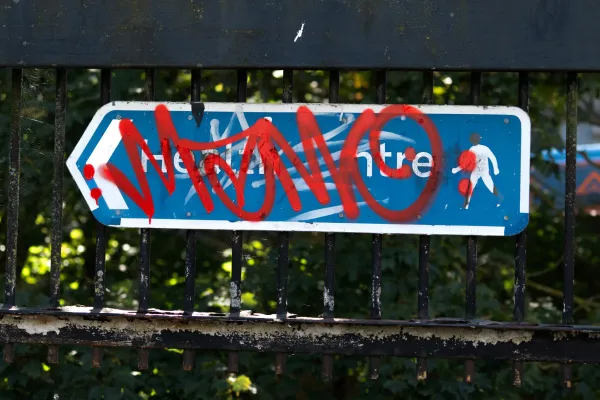 Sign graffiti